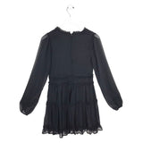 MI AMI MINI LONG SLEEVE DRESS BLACK SMALL