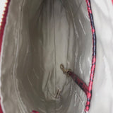 BRAHMIN CROC EMBOSSED CROSSBODY HANDBAG RED 11” x 10” x 2.5”