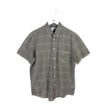 BILLY REID SHORT SLEEVE MEN SHIRT GRAY BLACK MEDIUM