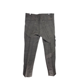 PLAID STRAIGHT MEN PANT BROWN GRAY 30R