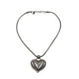 BRIGHTON HEART PENDANT NECKLACE SILVERTONE