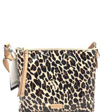 CONSUELA NWT$145 "DOWNTOWN" CROSSBODY HANDBAG TAN BLACK 12”x9.5”