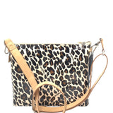 CONSUELA NWT$145 "DOWNTOWN" CROSSBODY HANDBAG TAN BLACK 12”x9.5”