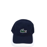 LACOSTE LOGO CAP HAT NAVY WHITE OS