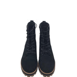 MADEWELL CHUNKY SUEDE ANKLE BOOTS BLACK 9.5