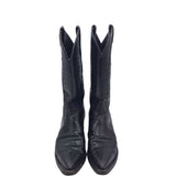 TONY LAMA WESTERN EMBROIDERED BOOTS BLACK 7.5M
