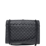 YSL ENVELOPE YSL CROSSBODY LUXE HANDBAG BLACK 12x9x3