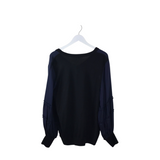 KOBI HALPERIN LONG SLEEVE DESIGNER TOP NAVY BLACK XL