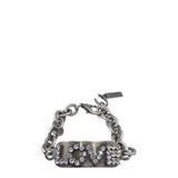 TOVA NWT$90 CHAINLINK LOVE BRACELET SILVER