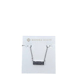 KENDRA SCOTT NWT$70 DRUSY PENDANT NECKLACE SILVERTONE
