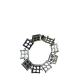 KENDRA SCOTT SQUARE LINK GEMSTONES BRACELET WHITE OLIVE