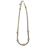 BRIGHTON RHINESTONES NECKLACE GOLDTONE