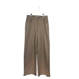 EVEREVE RET$158 STRIPE WIDE LEG PANT WHITE BROWN 27