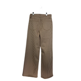 EVEREVE RET$158 STRIPE WIDE LEG PANT WHITE BROWN 27