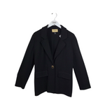 ST JOHN JEANS LONG SLEEVE DESIGNER BLAZER BLACK 10