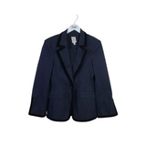 CINQ A SEPT DENIM LONG SLEEVE DESIGNER BLAZER BLUE 8
