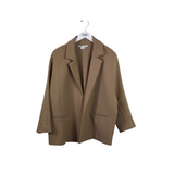 WORTH NEW YORK OPEN LONG SLEEVE DESIGNER BLAZER TAN MEDIUM