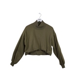 COWL LONG SLEEVE SWEATER OLIVE SMALL