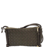 ANTHROPOLOGIE NWT WOVEN CROSSBODY HANDBAG OLIVE 10”x5”