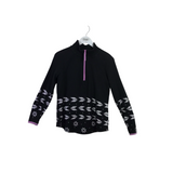 TALBOTS HALF ZIPPER JACKET BLACK WHITE MEDIUM