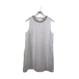 WHY DRESS SLEEVELESS DRESS WHITE LARGE