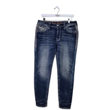 ROCK REVIVAL STRAIGHT LEG JEANS BLUE 30