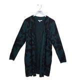CHICO'S NWT $102 LONG SLEEVE CARDIGAN TEAL BLACK 2