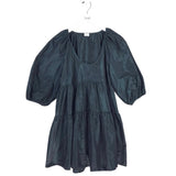 WILFRED PUFF SLEEVE DRESS GREEN SMALL