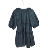 WILFRED PUFF SLEEVE DRESS GREEN SMALL