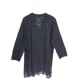 MISOOK LACE LONG SLEEVE DESIGNER CARDIGAN BLACK 2X