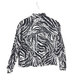 BIMBA Y LOLA SNAP LONG SLEEVE DESIGNER JACKET BLACK WHITE LARGE