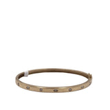 ZALES RET$2139 10K DIAMONDS BANGLE BRACELET GOLD