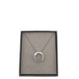 ZALES .925 BAGUETTE SAPPHIRES PENDANT NECKLACE SILVER