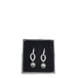 RET$1365 14K PEARL DIAMONDS EARRINGS GOLD WHITE