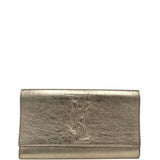 YSL BELLE DE JOUR CLUTCH LUXE HANDBAG GOLD 11”x6”