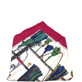 HERMES SILK "PASSEMENTERIE" TASSEL LUXE ACCESSORIES PINK/GREEN