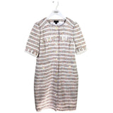 CARLISLE TWEED SHORT SLEEVE DRESS WHITE MULTI 6