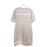 CARLISLE TWEED SHORT SLEEVE DRESS WHITE MULTI 6
