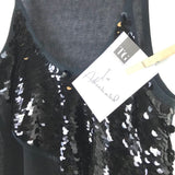 LOUIS VUITTON SEQUIN SLEEVELESS LUXE TOP BLACK SMALL