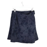 AVEC LES FILLES DENIM FLARE MINI DESIGNER SKIRT NAVY MEDIUM