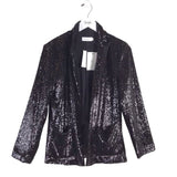 A.L.C. NWT$445 2PC BLAZER/PANT SEQUIN DESIGNER OUTFIT BLACK 6