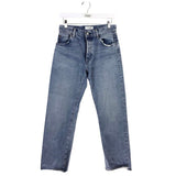 MOUSSY STRAIGHT LEG DESIGNER JEANS BLUE 27