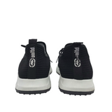 LACE UP SNEAKER MEN SHOE BLACK WHITE 12