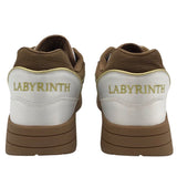 SNEAKER LACE UP SHOES WHITE GOLD 12.5