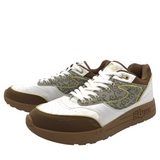 SNEAKER LACE UP SHOES WHITE GOLD 12.5