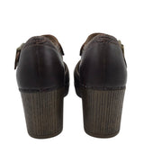 DANSKO PUMP AKLE STRAP SHOES BROWN 8