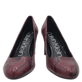 CALVIN KLEIN PUMP SHOES RED BLACK 9.5