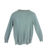 FABIANA FILIPPI LONG SLEEVE BEADS DESIGNER SWEATER SAGE XSMALL