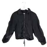 FP MOVEMENT CROP HOOD WINDBREAKER LONG SLEEVE JACKET BLACK XSMALL