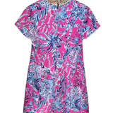 LILLY PULITZER NWT$228 ZIP CAP SLEEVE DESIGNER DRESS PURPLE BLUE SMALL